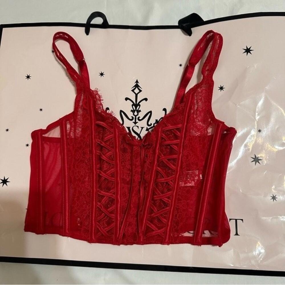 Victoria secret DREAM ANGELS Unlined Lace-Up Corset Top